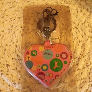 NWT Y2K Victoria's Secret PINK Heart Key Chain